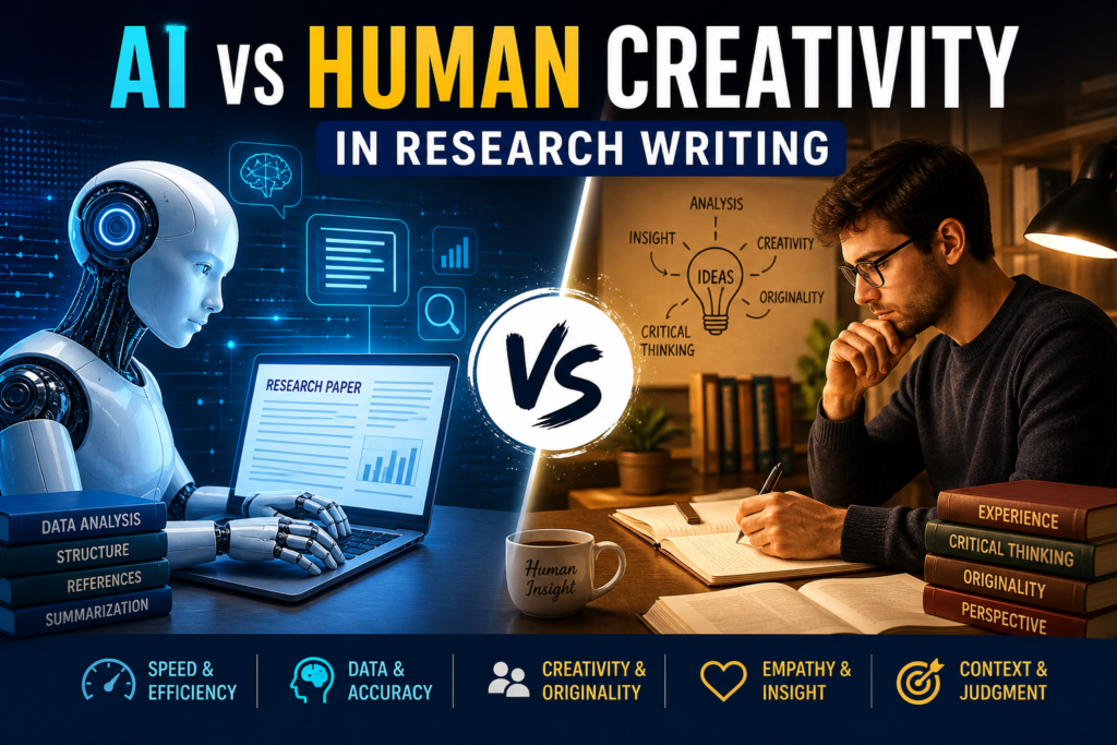 AI vs Human Creativity in Research Writing