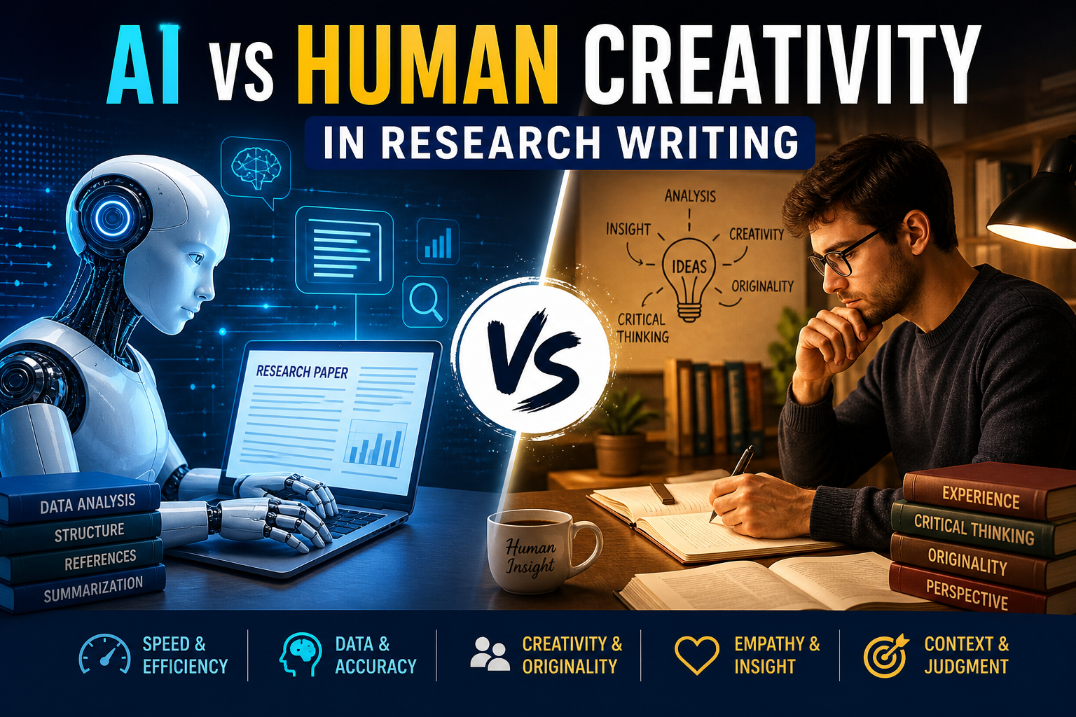AI vs Human Creativity in Research Writing