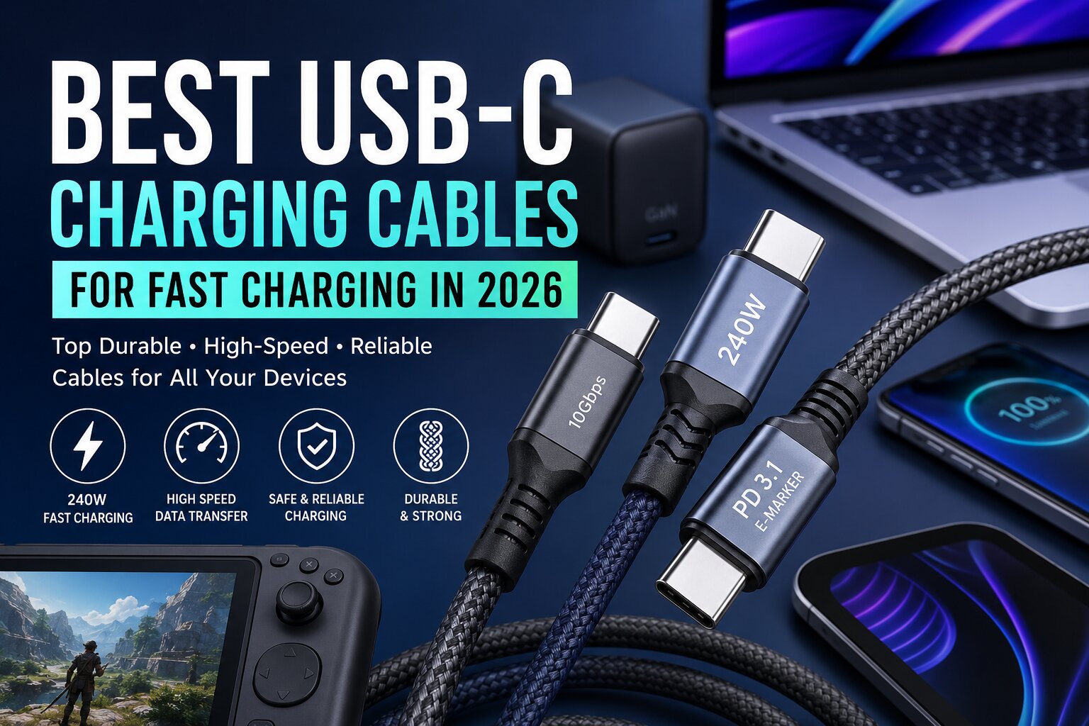 Best USB-C Charging Cables for Fast Charging in 2026