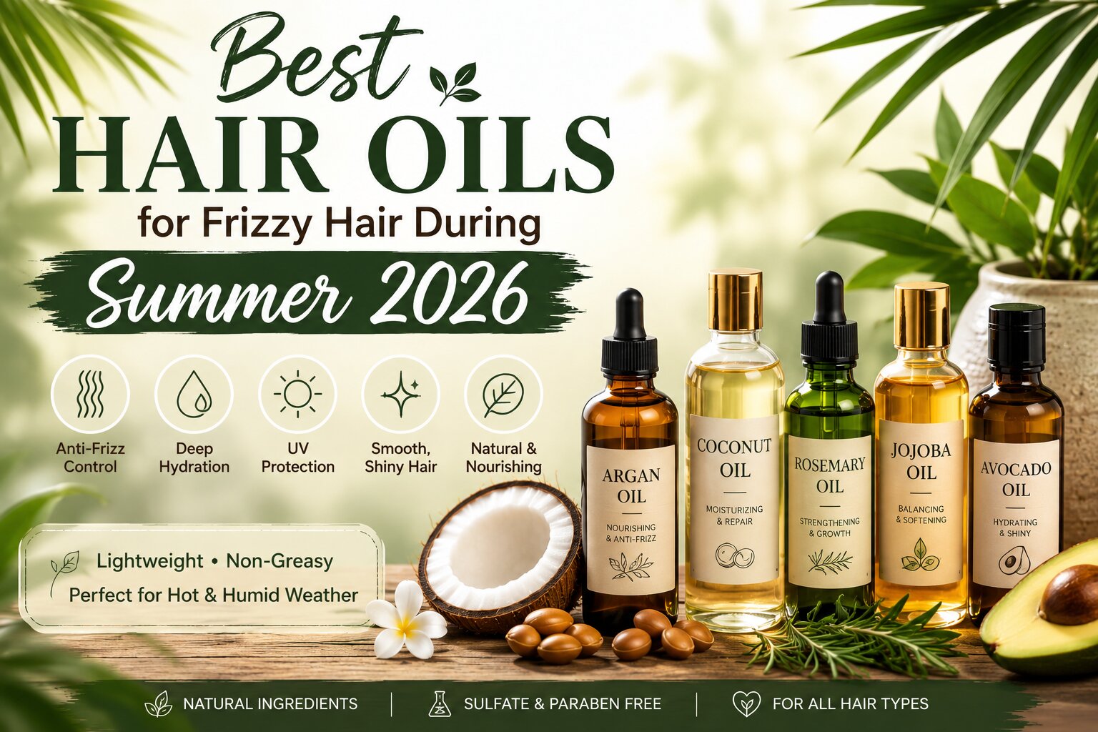 Best Hair Oils for Frizzy Hair During Summer 2026 Best Hair Oils for Frizzy Hair During Summer 2026